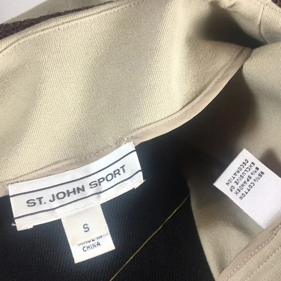 ST JOHN SPORT‎ Khaki Stretch Jacket - Picture 7 of 8